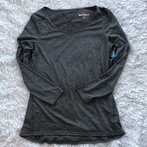 Hanes Sport Long Sleeve T-Shirt, Sz M